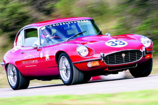 Crossley & Webb's Jaguar E Type 1st In Class At Knysna Hillclimb