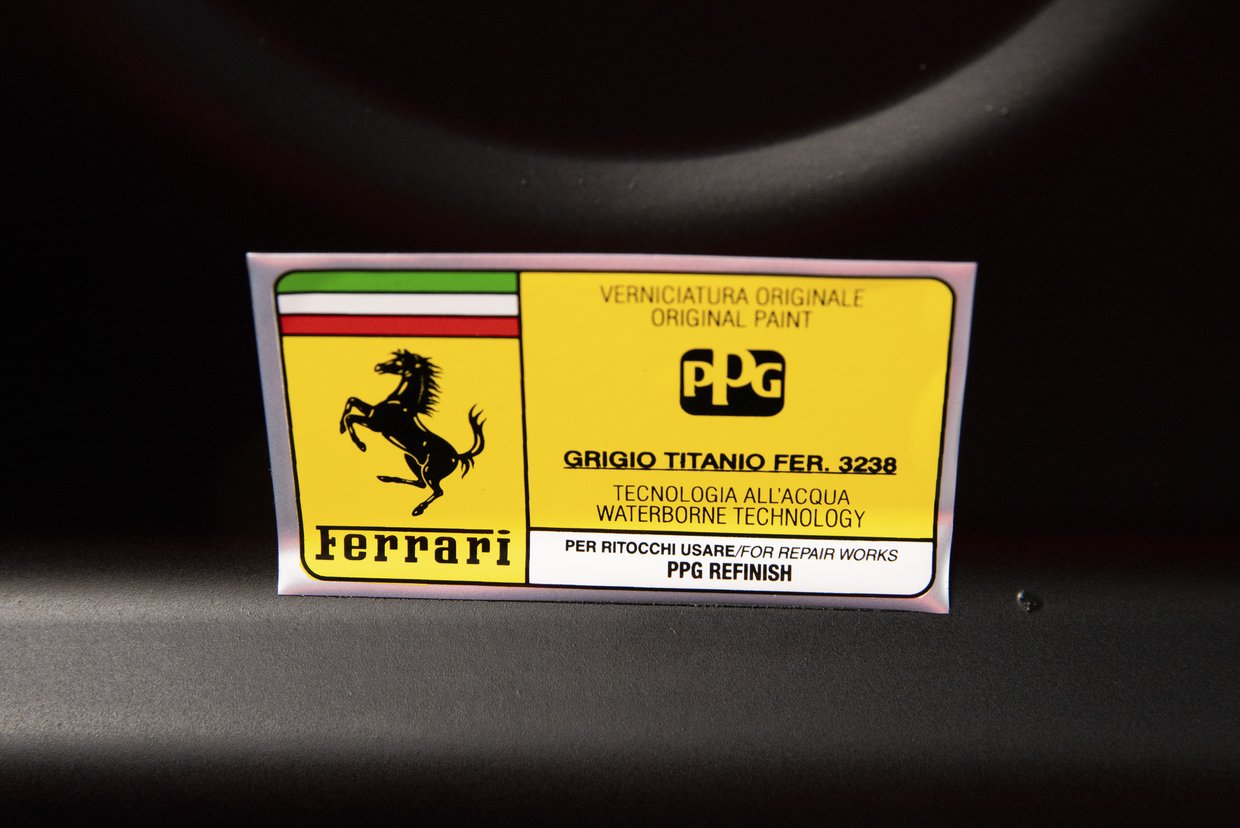 Ferrari grey colour tag - Grigio Titanio
